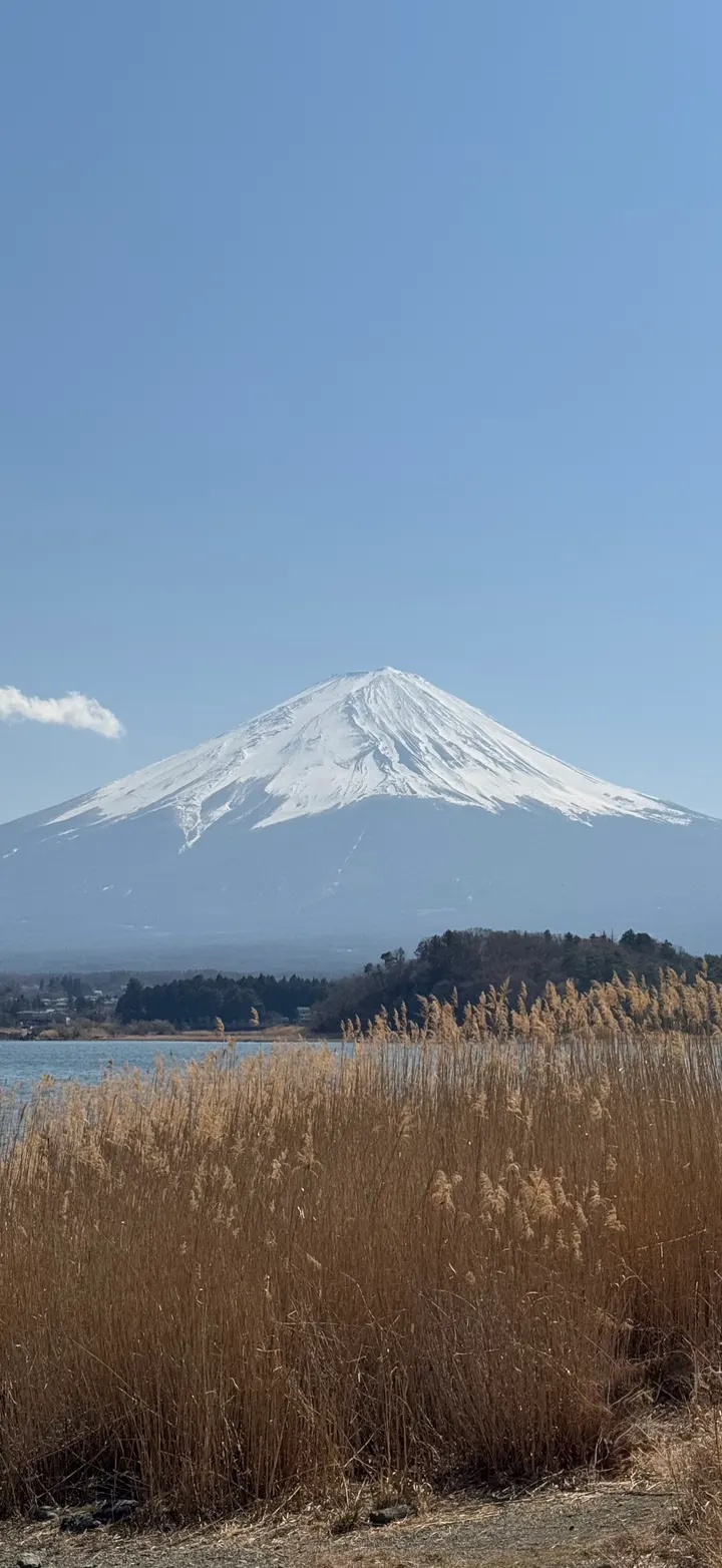 An original Mount Fuji photo before editing